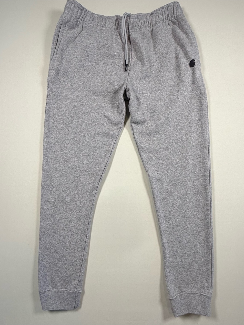 Carhartt Men’s Gray Jogger Sweatpants Loose Fit Midweight Tapered Logo Size L